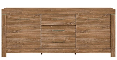 Комод BRW Герман KOM2D3S/9/20 (дуб стірлінг) 200х45х85