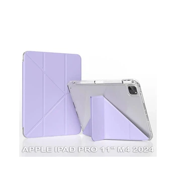 Чохол для планшета BeCover Ultra Slim Origami Transparent Apple iPad Pro 11" M4 2024 Purple