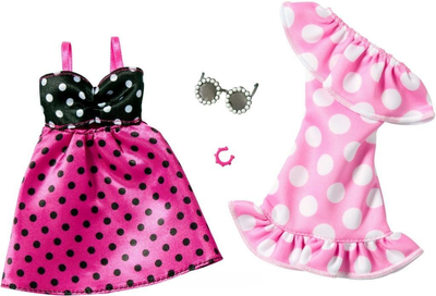 Одяг для ляльки Mattel Barbie з аксесуарами 2 комплекти HYV04 (0194735255726)