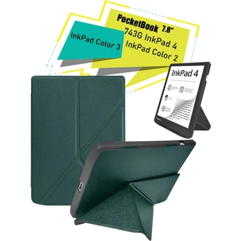 Чехол для электронной книги BeCover Ultra Slim Origami PocketBook 743G InkPad 4/InkPad Color 2/InkPad Color 3 (7.8) Dark Green (713084)