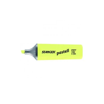 Маркер Stanger текстовый, 1-5мм, пастель, желтый 10 шт (MARKER-TXT-STPASTY10)