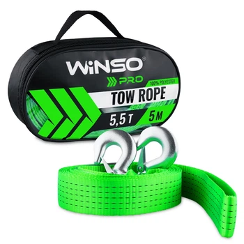 Трос буксирувальний стрічковий Winso Pro, 5,5т 5м 130550