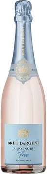 Вино ігристе Brut Dargent Free Pinot Noir безалкогольне 2024 рожеве солодке 0.75 л 0.5% (3500610155765)