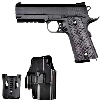 Дитячий металвеий пістолет на кульках "Colt 1911 Rail" Galaxy G25+ з кобурою