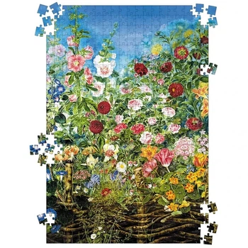 Пазл UkrainianPuzzles Цветы за забором. Екатерина Билокур