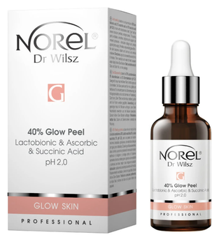 Norel Glow Skin Peel 40% — Пилинг с лактобионовой, аскорбиновой и янтарной кислотами, 30 мл