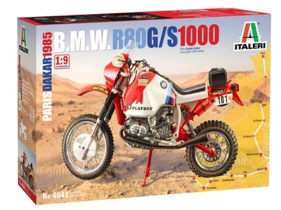 Збірна модель 1:9 мотоцикл B.M.W. R80 G/S 1000 Paris Dakar 1985 Italeri 4641