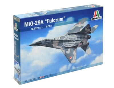 Збірна модель 1:72 військовий літак MiG-29 "Fulcrum" Italeri 1377