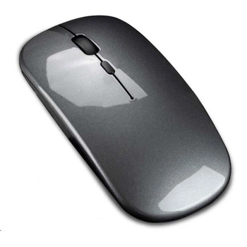 Беспроводная Bluetooth мышка BT5.2 / 2.4G 800 - 1600 DPI с LED подсветкой и тихими кнопками black