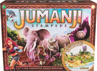 Настольная игра Spin Master Джуманджи Jumanji Stampede 3D Adventure Board Game