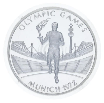 Монета Замбия 500 квача 2002 Серебро Proof XX летние Олимпийские Игры в Мюнхене 1972 года