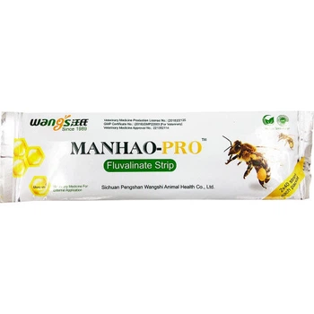 Препарат против варроатоза пчел Manhao-Pro Wangshi флювалинат 40 мг 80 пластин