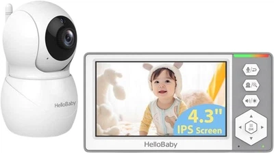 Видеоняня HelloBaby 4.3" Белая (HS083779)