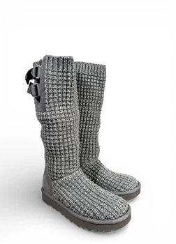 Чоботи UGG Classic Solene Tall (s/n 1112478), Сірий, Розмір 37 (US 6), 23 см