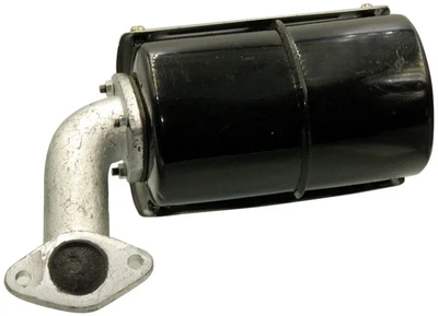 Глушитель мотоблока 190N, 12Hp, круглый, крепление на 2 болта, без колена (gen974)