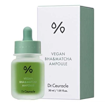 Ампульная сыворотка с BHA кислотой и экстрактом Матча Dr. Ceuracle Vegan BHA&Matcha Ampoule (8806133616475)