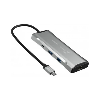 Порт-репликатор J5create Dock-Station USB-C 10Gbps, 7-in-1 (хаб/HDMI/PD/картридер) (JCD393-N) J5create JCD393-N 926447
