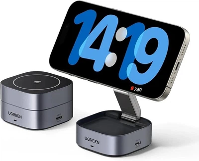 Магнитная зарядная станция UGREEN W526 MagSafe Qi 20 Вт (35278)