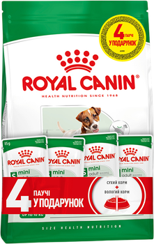 Промонабір сухий корм для дорослих собак Royal Canin Mini Adult + Wet Mini Adult
