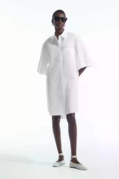Сукня жіноча COS oversized poplin mini shirt dress 1224643001 38 Білий