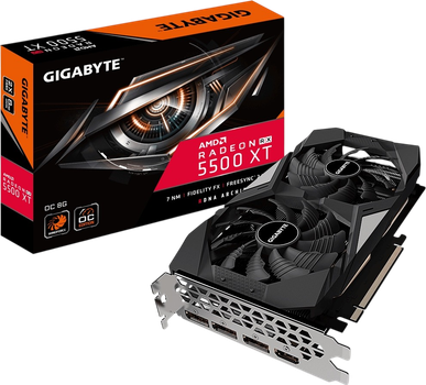 Видеокарта AMD Radeon RX 5500 XT 8 GB Gigabyte OC (GV-R55XTOC-8GD) Б/У
