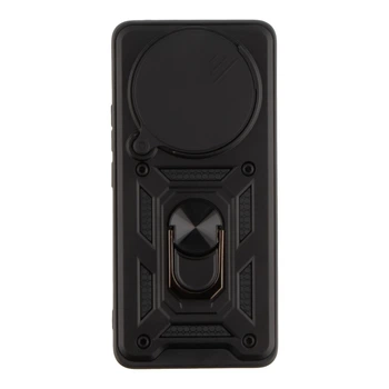 Чехол накладка Guard Shield Armor с кольцом для Xiaomi Redmi Note 14 Pro 5G/Poco X7 5G Black