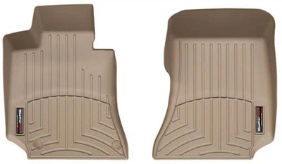 Килимки Weathertech Beige для Mercedes-Benz E-Class (W212; S212) 2009-2013 (седан/універсал) / CLS-Class (C218) 2011-2014 (2 круглих кріплення)(1 ряд) (WT 452581)