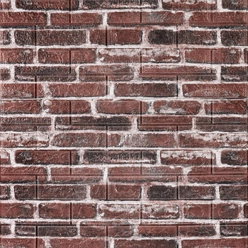 3D панель самоклеюча Sticker Wall SW-00000031 700х770х5 мм цегла червона