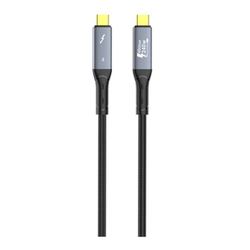Кабель USB LDNIO TC11c USB4.0/Thunderbolt 4/40Gbps/240W/8K@60Hz Type-C to Type-C Колір Чорний