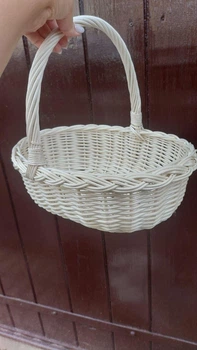 Корзина из лозы, Корзина из лозы 30×22×12 см (Польша) - натуральная плетеная корзина для декора и хранения