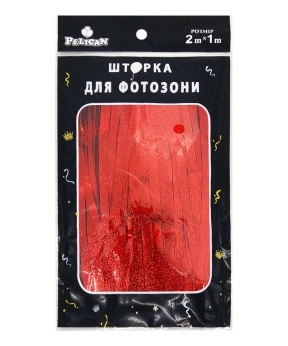 Фотозона 2м х 1м, "Сатин" червона Червоний Pelican (872179)