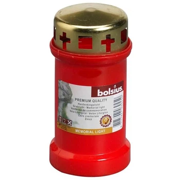 Лампадка Bolsius пластмасова №3 червона (180341)