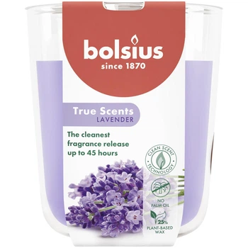 TRUE SCENTS Свеча в стекле 9.7х8.5см аромат Лаванда (BOL-940377)