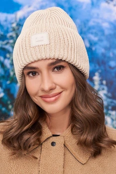 Шапка женская Смайл 5055 Braxton светлый кофе 55-59р