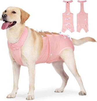 Дышащая попона для собак Derby Breathable Pet Recovery Suite, Pink, L