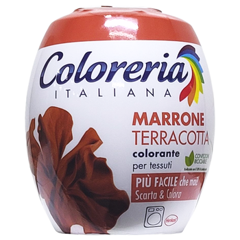 Фарба для одягу теракотово-коричнева COLORERIA marrone terracotta 350 г.