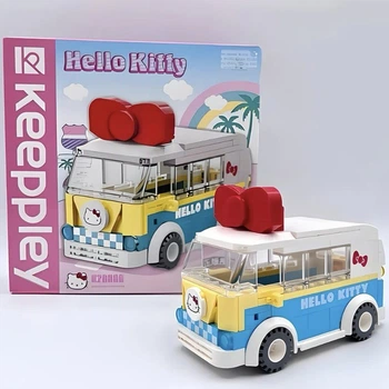 Конструктор Hello Kitty из Блоков Мини-бус Хелоу Кити