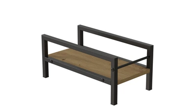 Підставка для системного блоку Ferrum-decor Нікі 21x24x45 Чорний ДСП Дуб Артизан 16мм (NIK0006)
