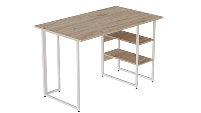 Компьютерный стол Ferrum-decor Кевин 75x120x60 белый ДСП Дуб Сан-Марино 16мм
