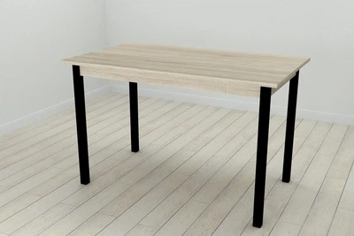 Кухонний стіл Ferrum-decor Маріо 75x120x60 Чорний ДСП Сонома 16мм (MAR0004)