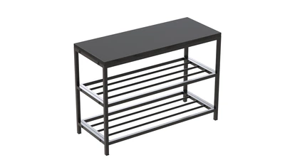 Банкетка универсальная Ferrum-decor Слайм 45x63x26 черный ДСП Сосна Кембра 16мм (XK00006)