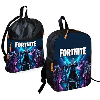 Рюкзак дитячий з сумкою для взуття No Brand Fortnite Різнокольоровий 2 шт (01856)
