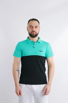 Футболка Polo No Brand бирюзово-Черный XXL (1590528695/4)