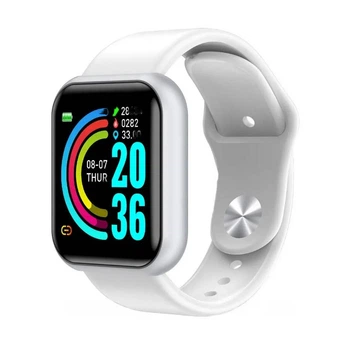 Фітнес-браслет No Brand Band D20 тонометр, пульсометр, крокомір White (16094-hbr)