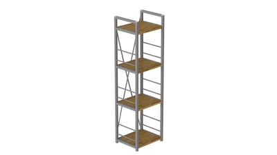 Этажерка Ferrum-decor Конект 120x34x28 см Дуб Артизан (XK00249)
