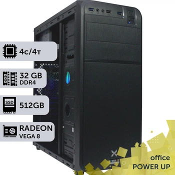 Офисный ПК PowerUp #53 Ryzen 3 3200G/32 GB/SSD 512GB/Int Video