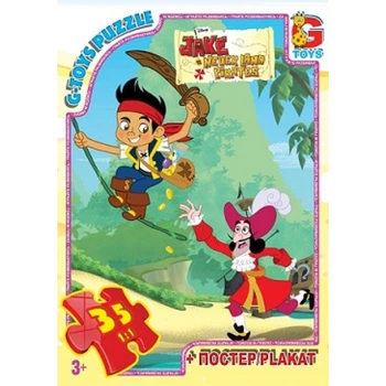 Пазли G-Toys Джек та пірати 35 ел.
