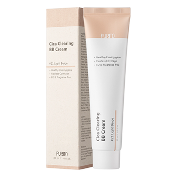 ББ крем з центелою Purito wonder releaf cica clearing centella bb cream 21 light beige