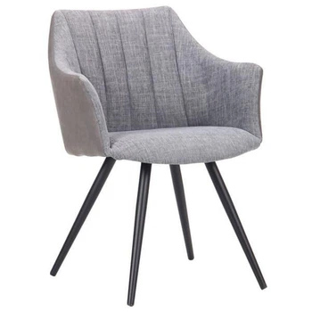 Стул с подлокотниками Art Metal Furniture Florida черный/меланж грей/нубук грей (545792)