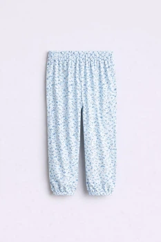 Штани H&M 1010262 128см блакитний квіти